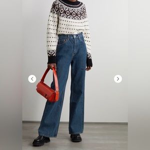 reDone 70s high rise wide leg jean